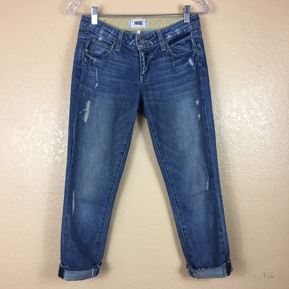 Paige denim distressed jeans
